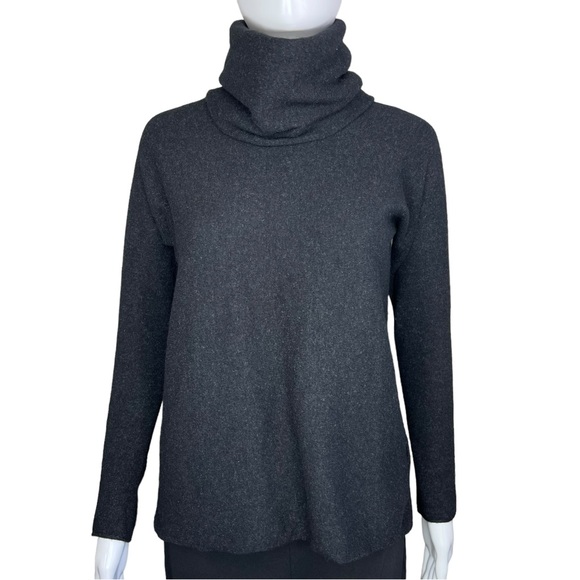 Vince Cashmere Wool Blend Cowl Neck Graphite Sweater S - Picture 1 of 7